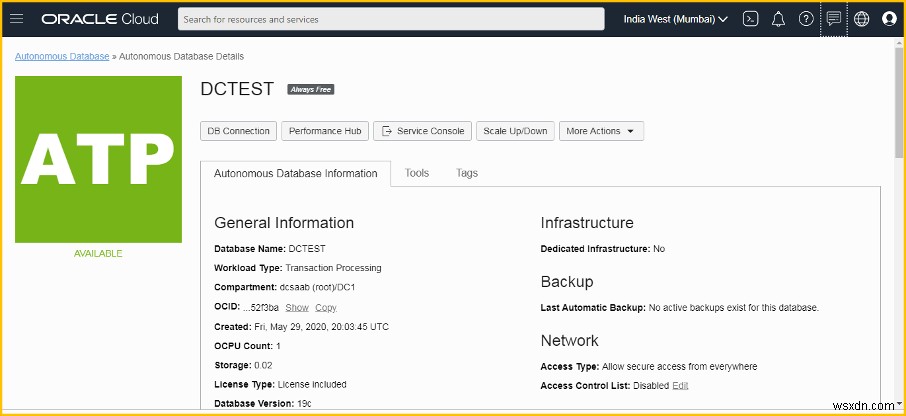 常時無料のAutonomous Database(自律型データベース)とは?特徴とOracle Cloudでの作成手順を解説