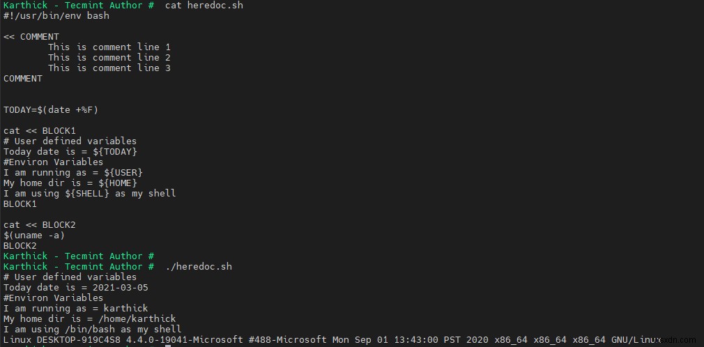 シェルスクリプトでヒアドキュメント(Heredoc)を使いこなす方法