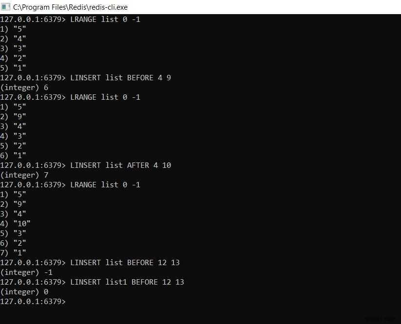 Redis LINSERTコマンドの使い方 – ピボット要素の前後にリストへ要素を挿入する方法