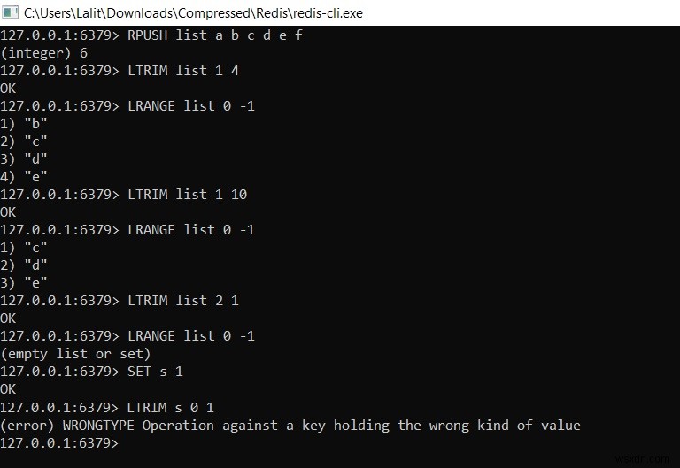 Redis LTRIM – Redisデータストアに保存された既存のリストをトリミングする方法