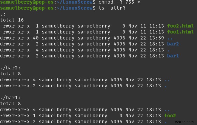 Linux chmodの再帰的変更：ファイルやディレクトリのパーミッションを一括変更する方法