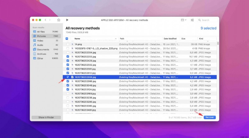 macOS Montereyアップデート後に失われたファイルを復元する方法