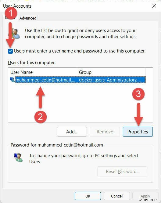 Windows 11でユーザープロファイルフォルダーの名前を変更する方法