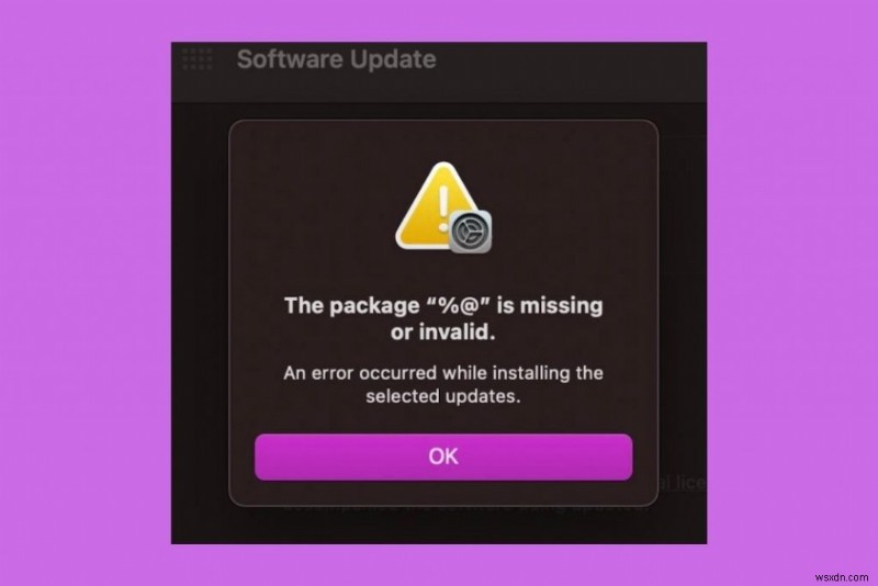 macOS Montereyアップグレード時の「パッケージ「%@」が見つからないか無効です」エラーを修正する方法