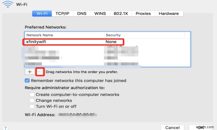 MacでXfinity WiFiを無効にする方法|xFiオフ設定の完全ガイド