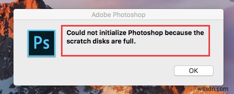 Mac版Photoshopでスクラッチディスクをクリアする方法
