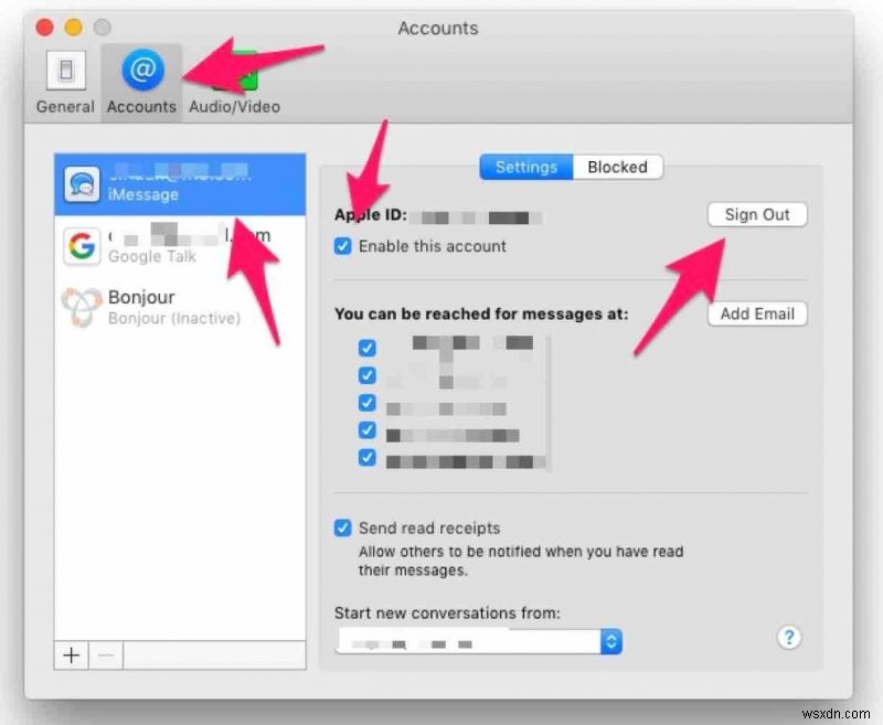 MacでiMessageをオフにしてメッセージを非表示にする方法