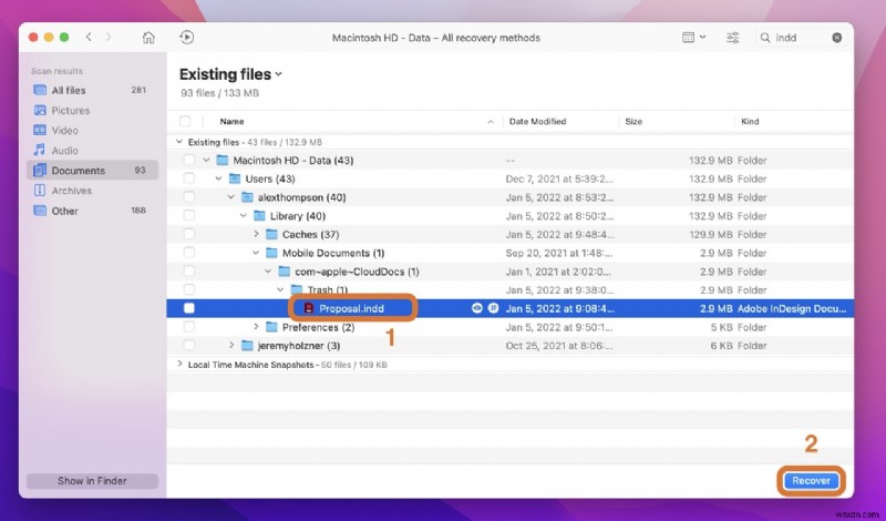 Macで保存されていない・削除されたInDesignファイルを復元する完全ガイド