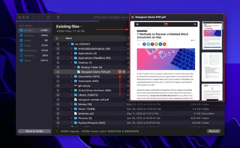 Macでカット&ペースト中に失ったファイルを復元する4つの方法