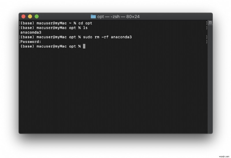 MacでAnacondaを完全にアンインストールする方法【ターミナル手順ガイド】