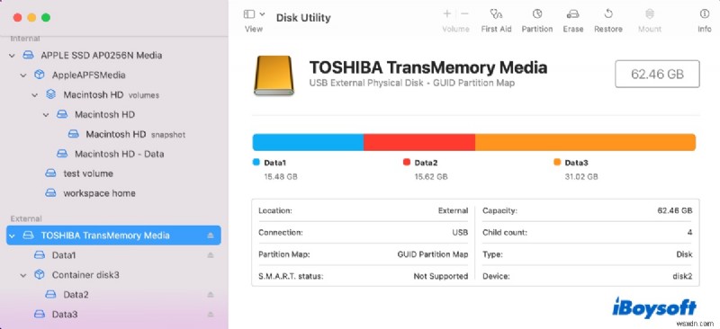 MacでSDカード・USBメモリ・外付けHDDのパーティション分割ができないときの対処法