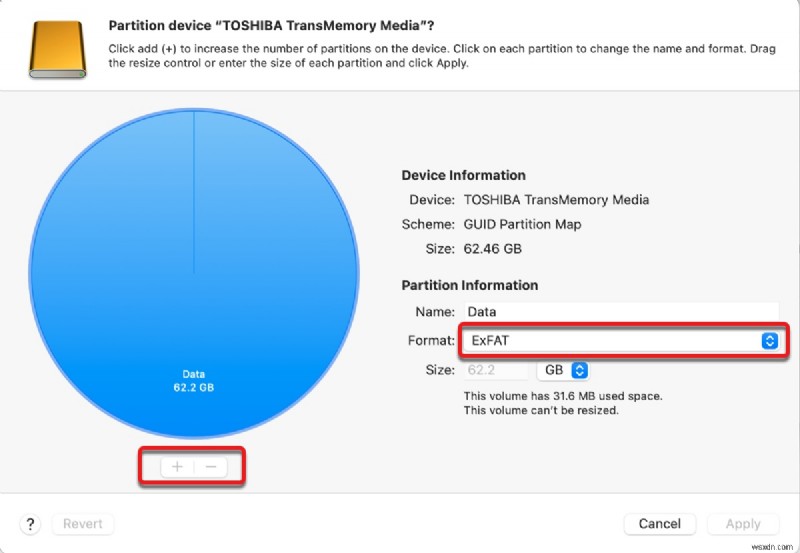 MacでSDカード・USBメモリ・外付けHDDのパーティション分割ができないときの対処法