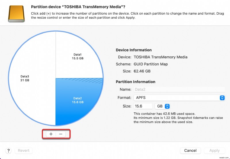 MacでSDカード・USBメモリ・外付けHDDのパーティション分割ができないときの対処法