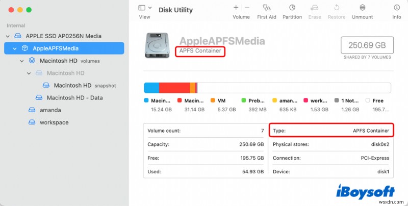 APFSコンテナ・パーティションを結合してMacのストレージ容量を増やす方法