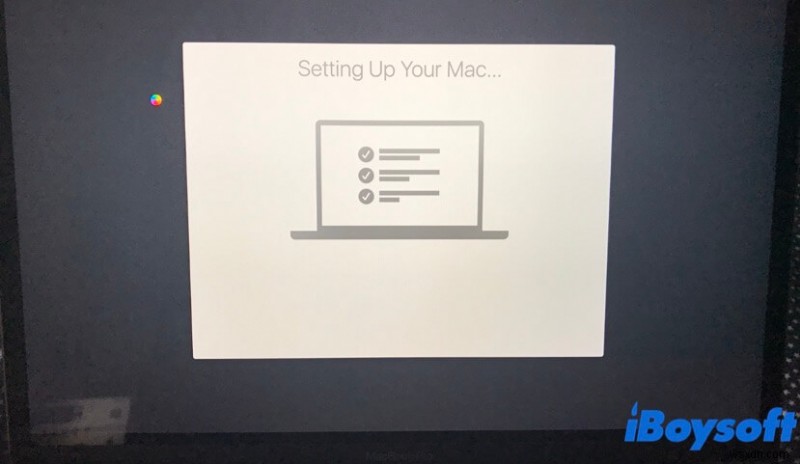 Macが「Macをセットアップ中」画面で固まる問題を解決する方法