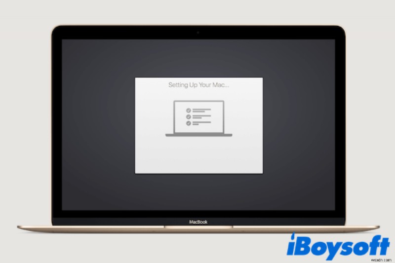 Macが「Macをセットアップ中」画面で固まる問題を解決する方法