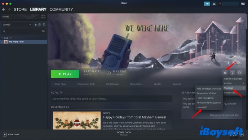 MacでSteamを完全にアンインストールし、残存ファイルまで削除する方法