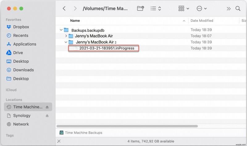 Time Machineが「バックアップを準備中」で止まる問題の原因と解決方法