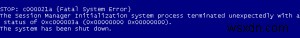 STOP:c000021aブルースクリーンエラーの原因と解決方法