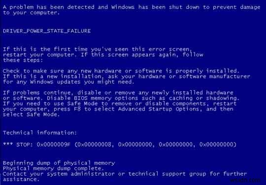STOP 0x0000009Fエラーの原因と修正方法を徹底解説