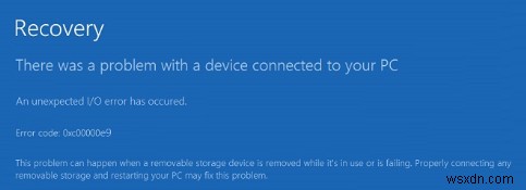 Windowsエラー0xc00000e9の原因と対処法|すばやく簡単に修正する方法