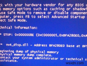 Nv4_disp.dllエラーの解決方法|ブルースクリーン(BSOD)を直す5つの対処手順