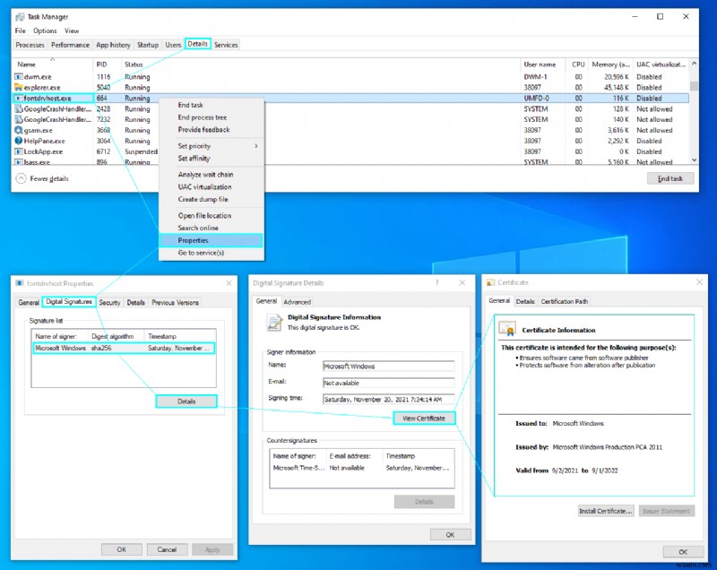 ユーザーモード フォント ドライバー ホスト(fontdrvhost.exe)とは?マルウェアかどうかの見分け方