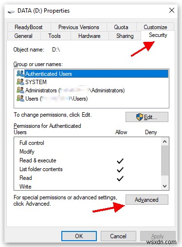 【Windows 10】「ディスク D: にアクセスできません。アクセスが拒否されました」エラーの解決方法