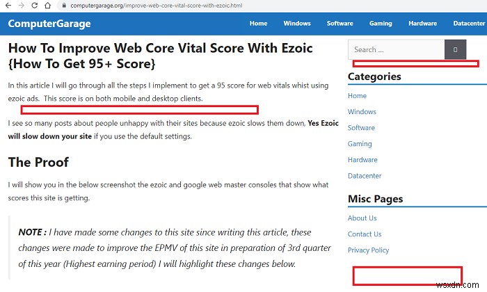 EzoicでCore Web Vitalsスコアを改善する17の方法【95点以上を獲得する実践テクニック】