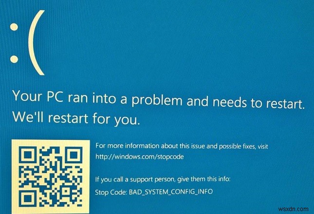 Windows 10の「Bad System Config Info」ブルースクリーンエラーを解決する完全ガイド