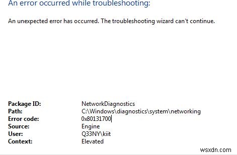 Windows 10で「問題が発生したため、トラブルシューティング ツールを起動できません」エラーが出たときの対処法