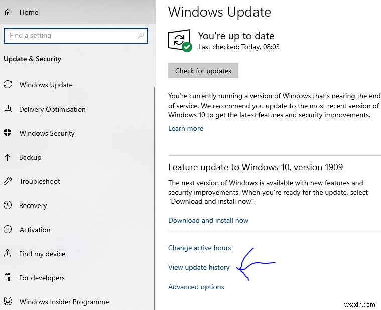 【Windows 10】「PCの電源がオフのため、一部の更新プログラムをインストールできませんでした」エラーの解決方法