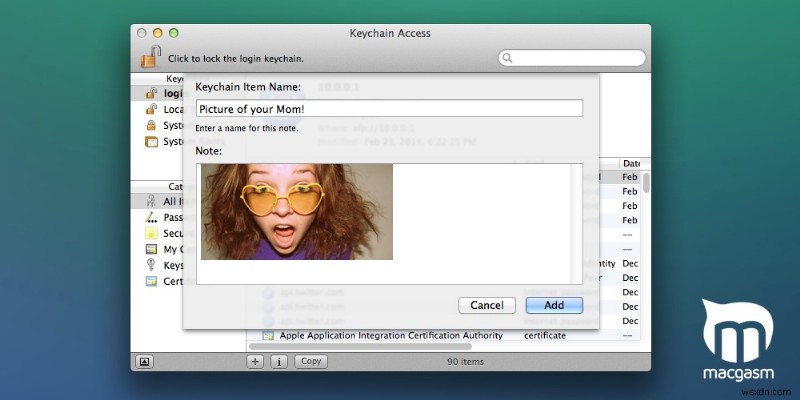 OS Xの「キーチェーンアクセス」で画像や動画を暗号化してプライバシーを守る方法