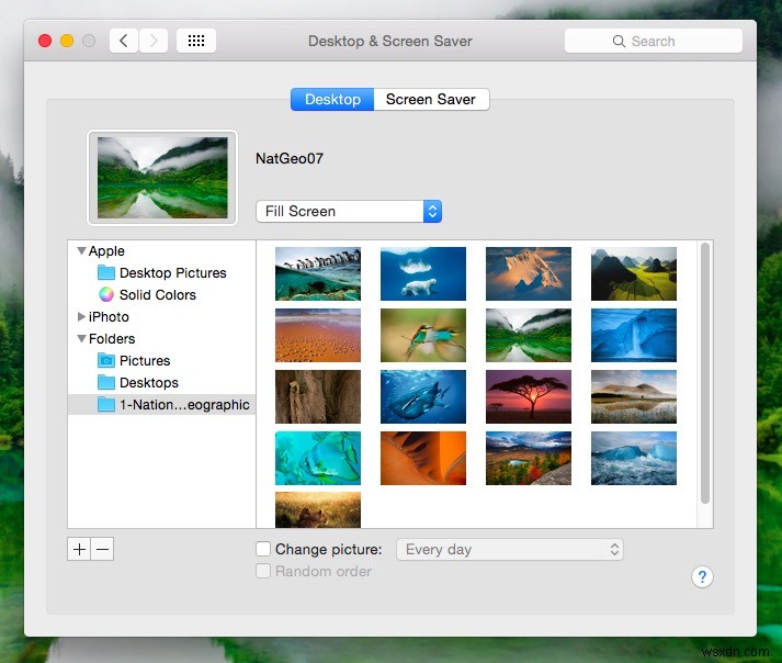 OS X活用術：スクリーンセーバー用画像をデスクトップ壁紙として設定する方法