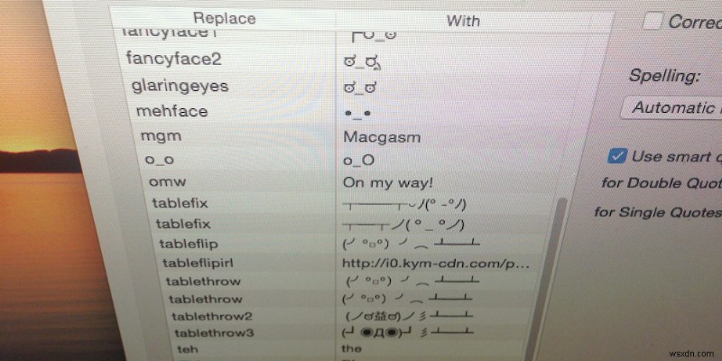 OS Xのテキスト置換機能を使って、よく使う顔文字や定型文を素早く入力する方法
