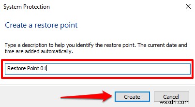 Windows 10でシステムの復元ポイントを手動で作成する方法