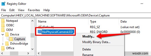 Windows 10でWebカメラのオン/オフ通知（OSD）を有効にする方法