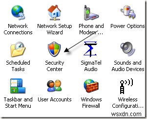 Windows XPで「コンピュータが危険にさらされている可能性があります」の警告を無効にする方法