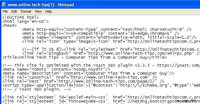 IE 8〜11でWebページのソース表示エディターを変更する方法