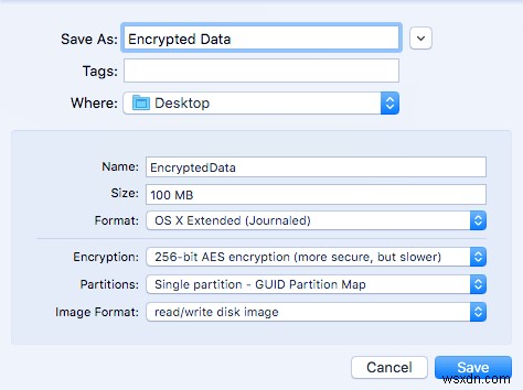 OS Xで暗号化ディスクイメージを作成する方法|Macの機密データを安全に保護