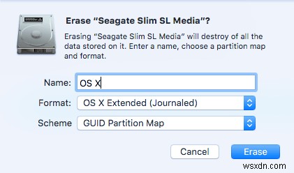 外部ハードドライブからMac OS Xをインストール・起動・実行する方法