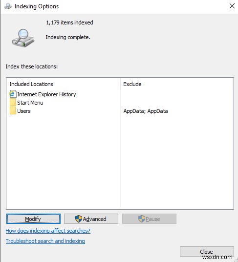 Windows 10の検索インデックスにネットワークフォルダを追加する方法