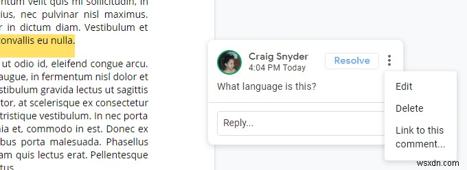 Googleドキュメントでコメントを追加・解決する方法