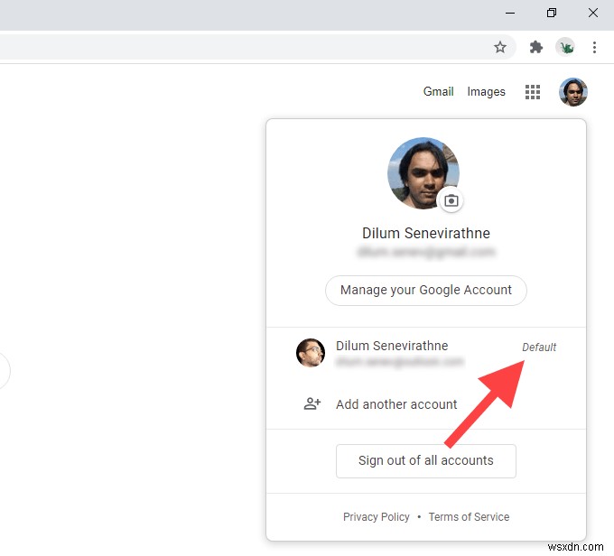 ブラウザでデフォルトのGoogleアカウントを変更する2つの方法