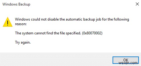 Windowsエラー0x80070002「システムが指定されたファイルを見つけられません」の対処法