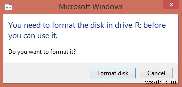 「ディスクを使用する前にフォーマットする必要があります」エラーの直し方【Windows】