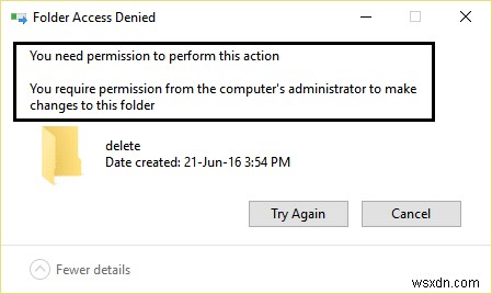 【Windows】「このフォルダを変更するには、SYSTEMからのアクセス許可が必要です」エラーの解決方法4選