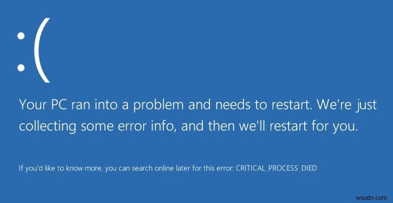 Windows 10でCRITICAL_PROCESS_DIEDエラーを解決する5つの対処法
