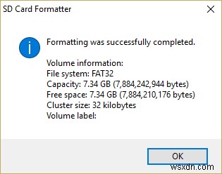 「Windowsはフォーマットを完了できませんでした」エラーの解決方法