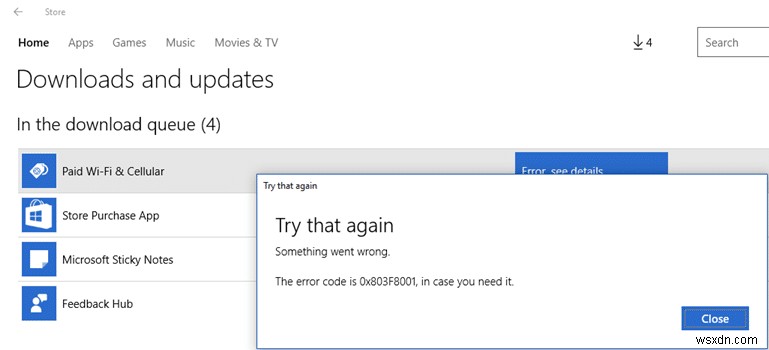 Windowsストアのエラーコード0x803F8001を解決する方法|原因と6つの対処法